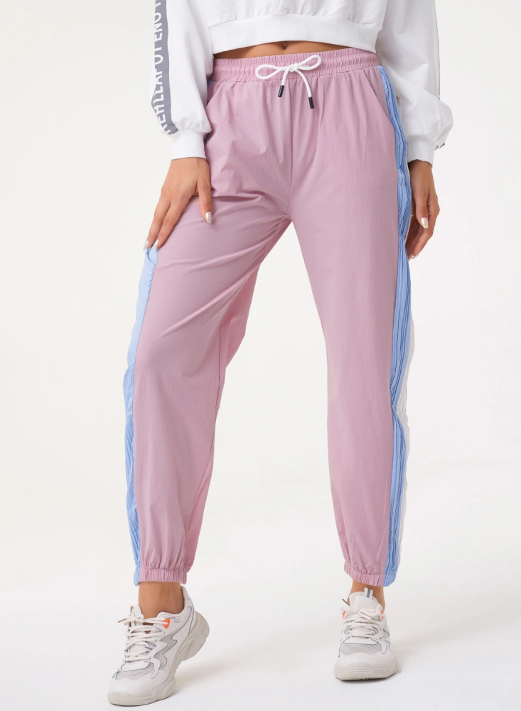 Female Trousers, Elastic High Waist Sport Pants Ankle Banded Pants