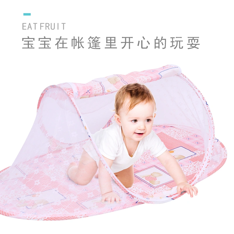 Newborn Baby Mosquito Nets Toddlers Children Cartoon Zipper Tent