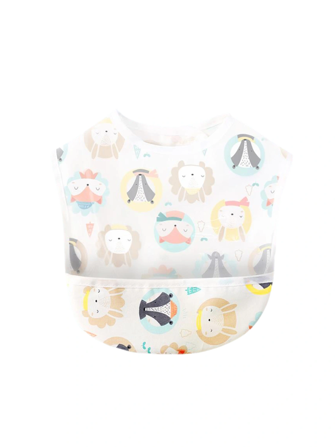 Baby Bib EVA Waterproof Cartoon Pictures Free Adjustment Feeding Tool