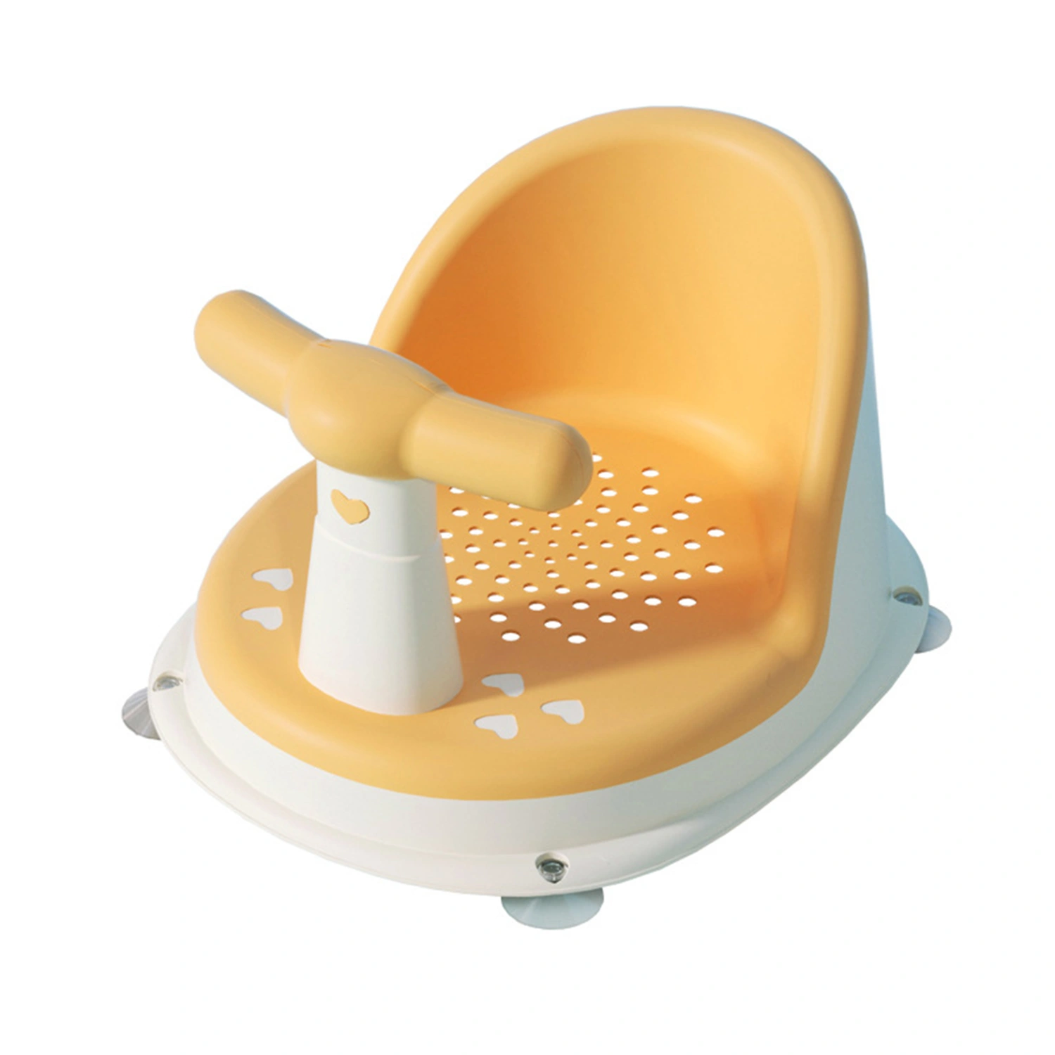 Anti-Slip Round Edge Safe Arm Back Rest Baby Suction Bath Seat