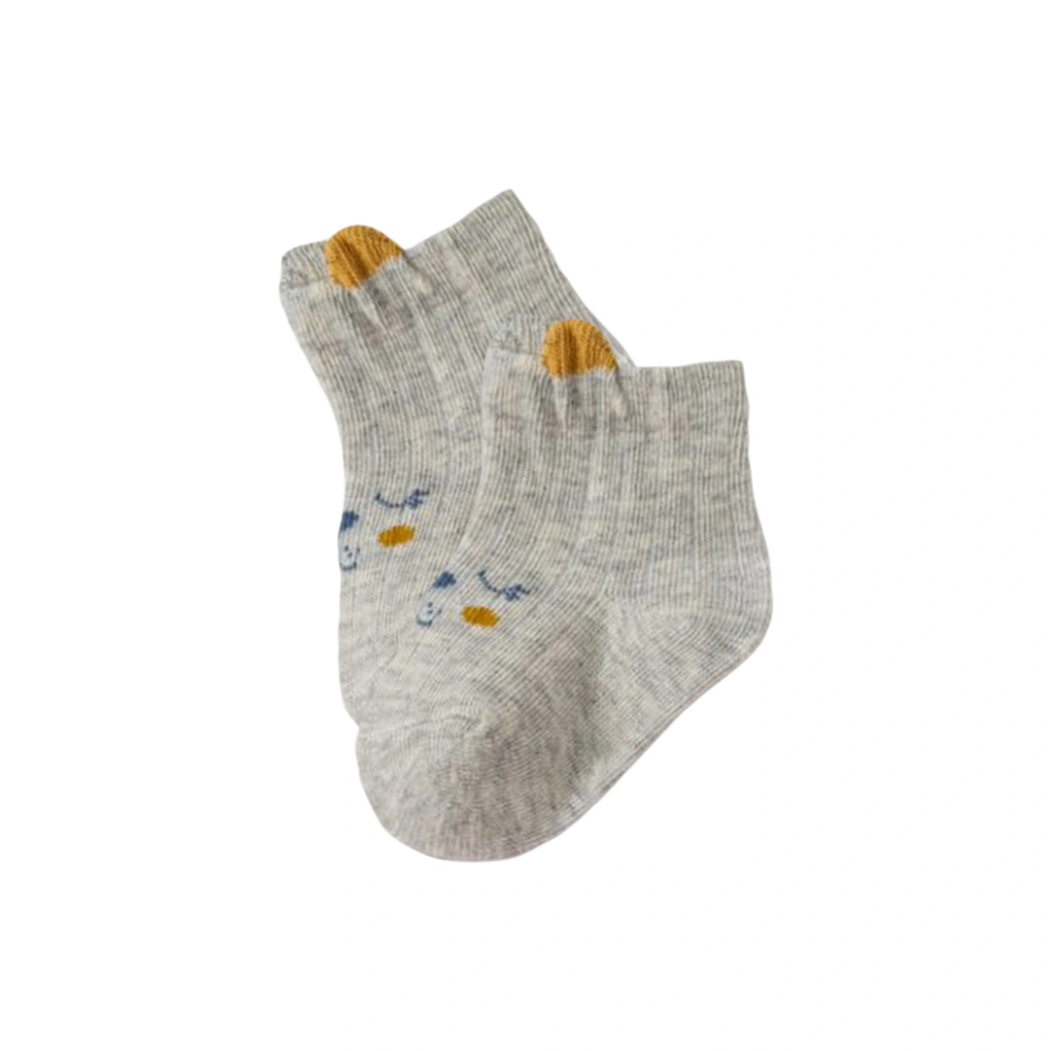 Toddler Baby Girls 3D Cartoon Bear Pattern Combed Cotton Socks