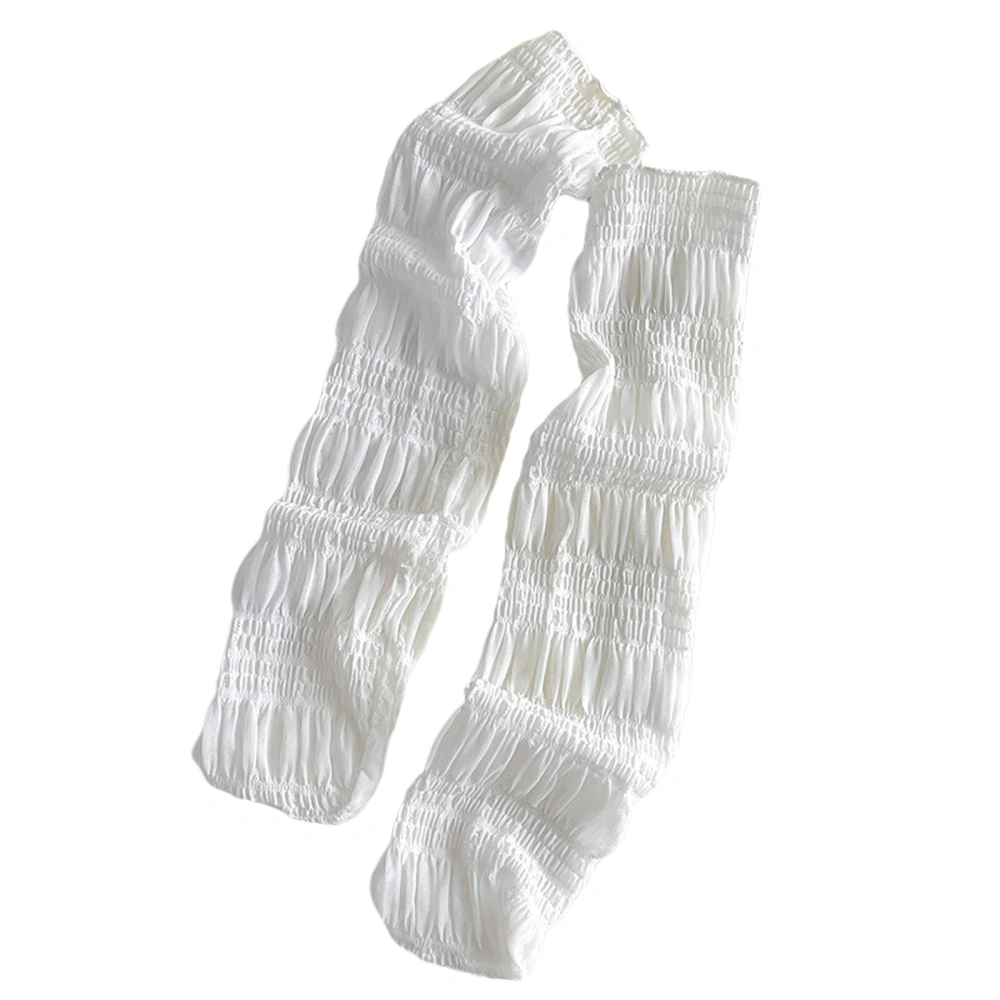 Baby Kids Girls Long Socks, Sweet Soft Pleated Lightweight Tall Socks