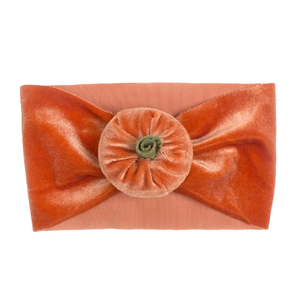 Baby Girls Elastic Headbands Halloween Cute Pumpkin Hair Bands