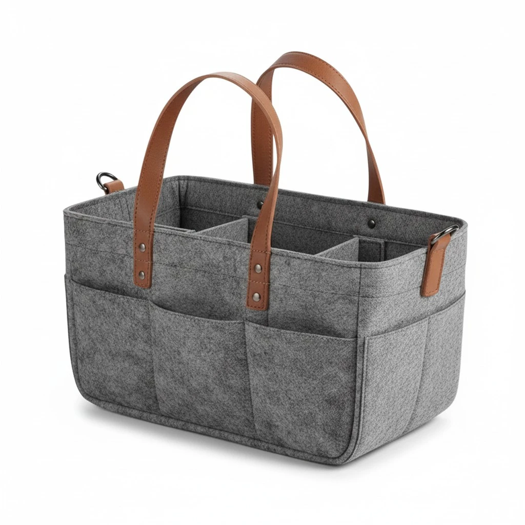 Diaper Caddy Organizer Portable Car Diaper Holder Tote Bag Basket