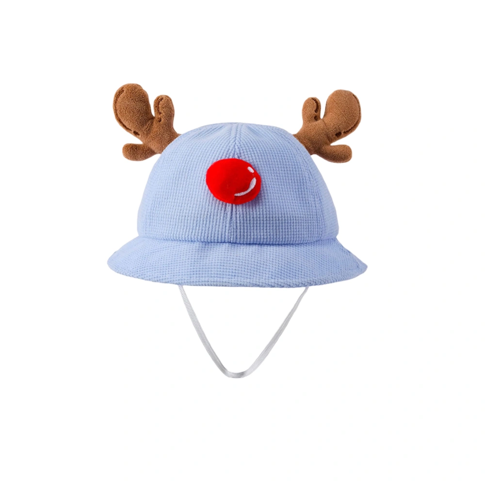 Kid Summer Fishermen Cap, Cute Antler Contrast Breathable Basin Cap