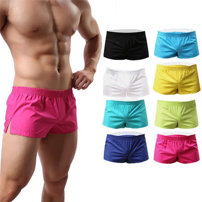 Men Workout Shorts, Running Active Shorts, Gym Training Solid Color Bottoms