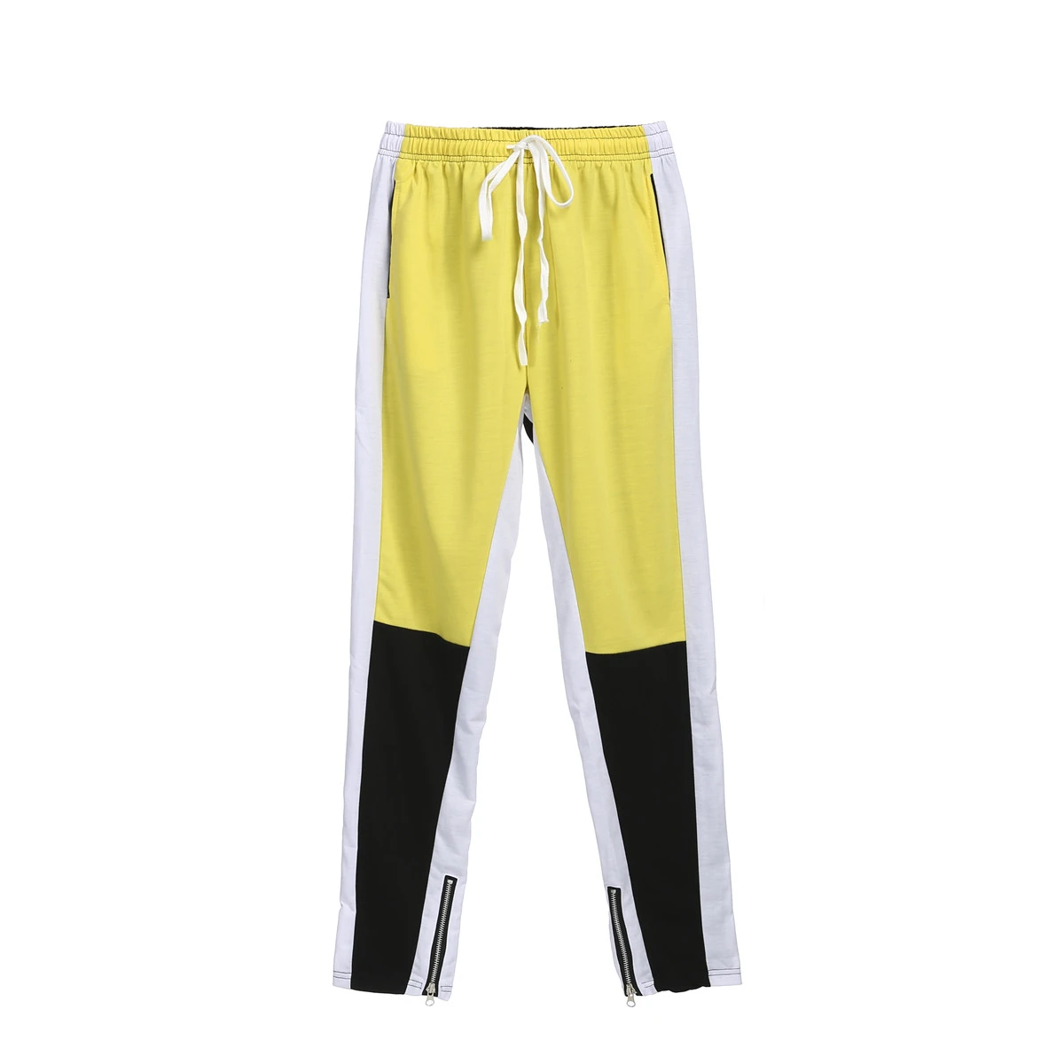 Men's Workout Leisure Pants Breathable Splicing Striped Fashion Trousers