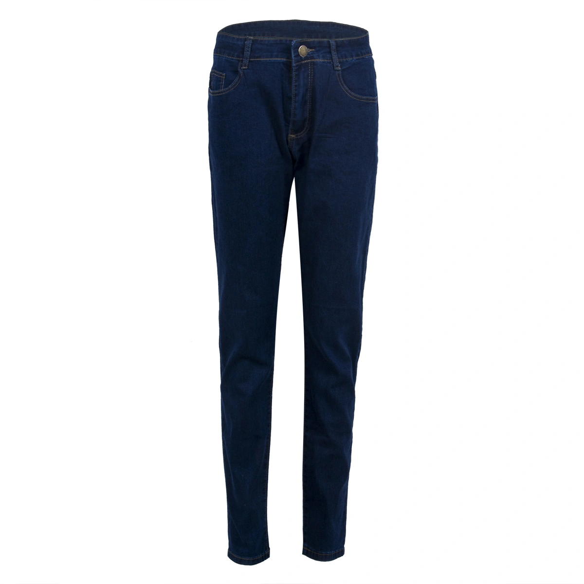 Men Skinny Jeans, Pencil Denim Pants, Zipper Solid Color Trouser