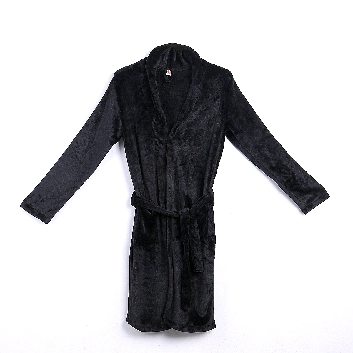 Men's Shawl Bathrobe Robe Coat Long Gown Padded Plus Velvet Nightwear