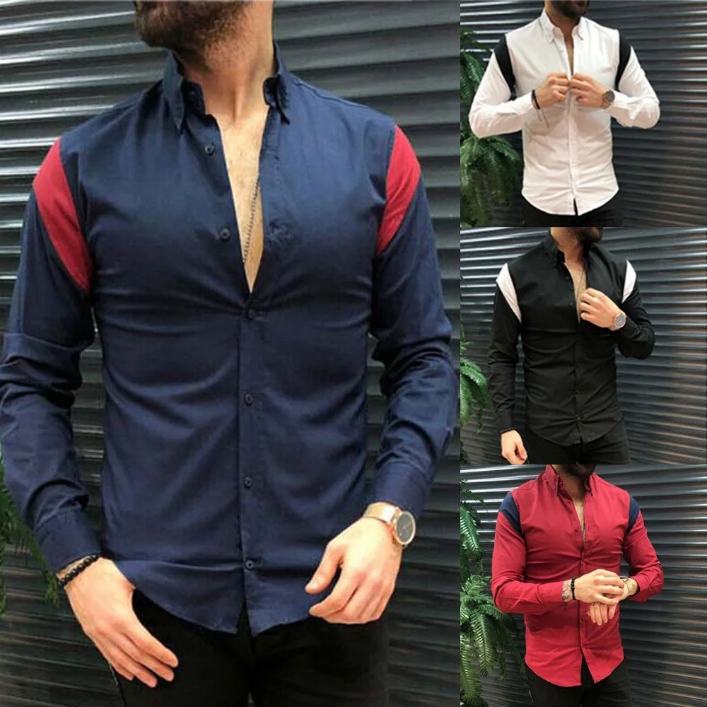 Men Handsome Long Sleeve T-shirt, Luxury Stylish Slim Fit Tops