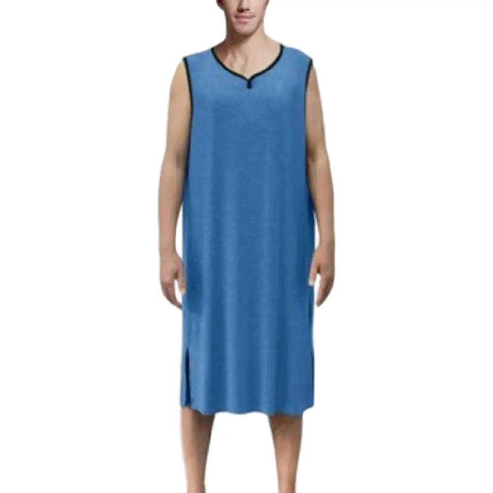 Men's Nightwear, Casual Solid Color Sleeveless Pajamas Homewear