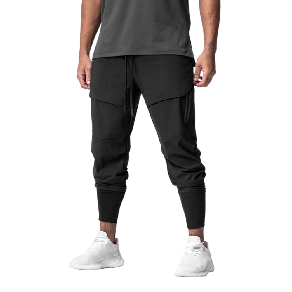 Men’s Casual Sweatpants with Zipper Pockets for Hiking Running