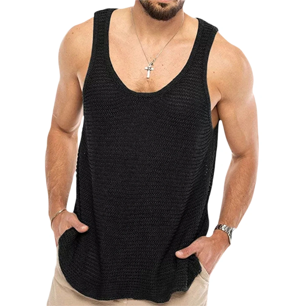 Men's Workout Tank Tops Sleeveless T Shirts Gym Muscle Shirts