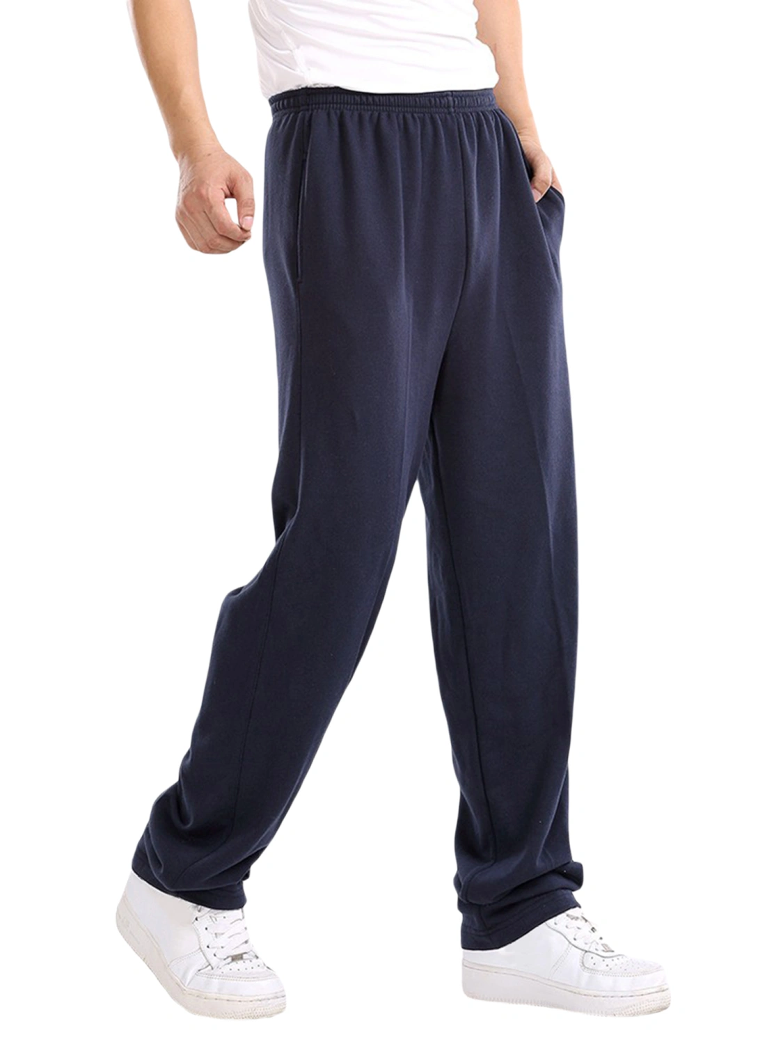 Men Jogger Pants Straight Leg Workout Trousers Sweatpants with Pockets
