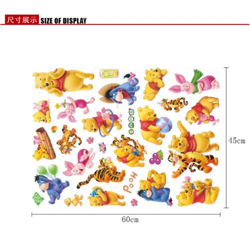 Cute Animals Wall Decal, Removable & Self-Adhesive Paper DIY Mural Sticker