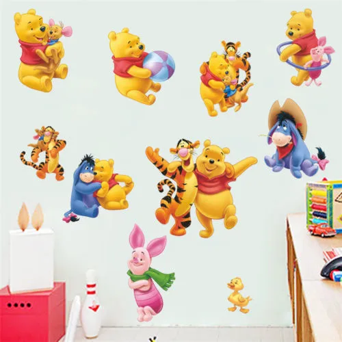 Cute Animals Wall Decal, Removable & Self-Adhesive Paper DIY Mural Sticker