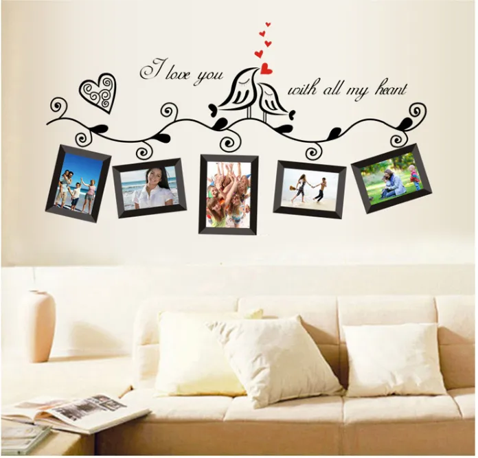 Photo frame wall sticker