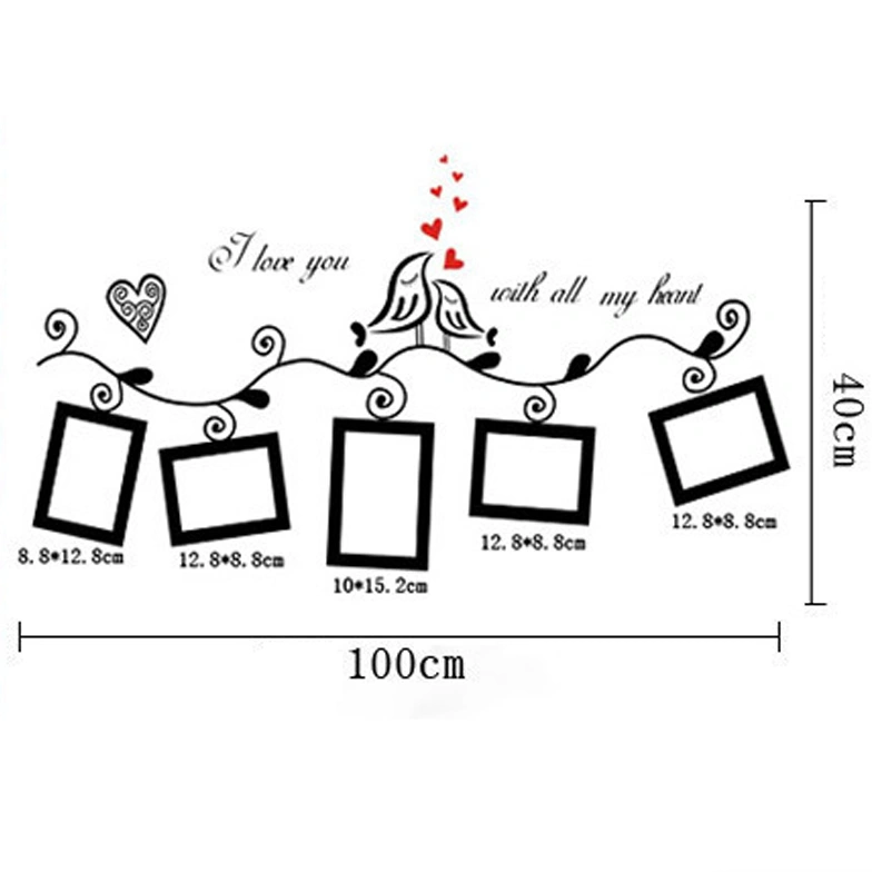 Photo frame wall sticker