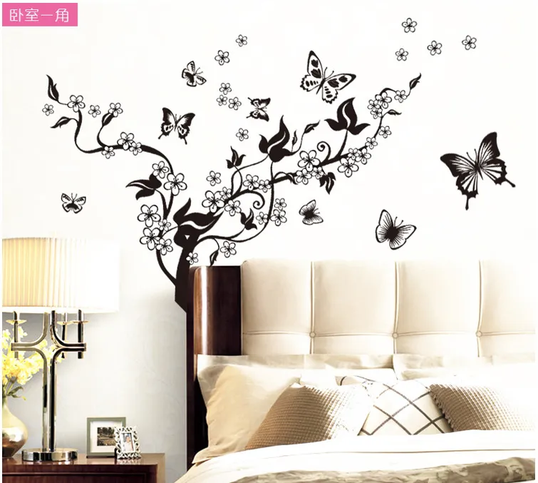 Romantic Flower Butterfly
    Wall Corner Decal 
    Wall Stickers Murals Wallpaper 
    Living Room Decorations
    Tv Background Wall Corner