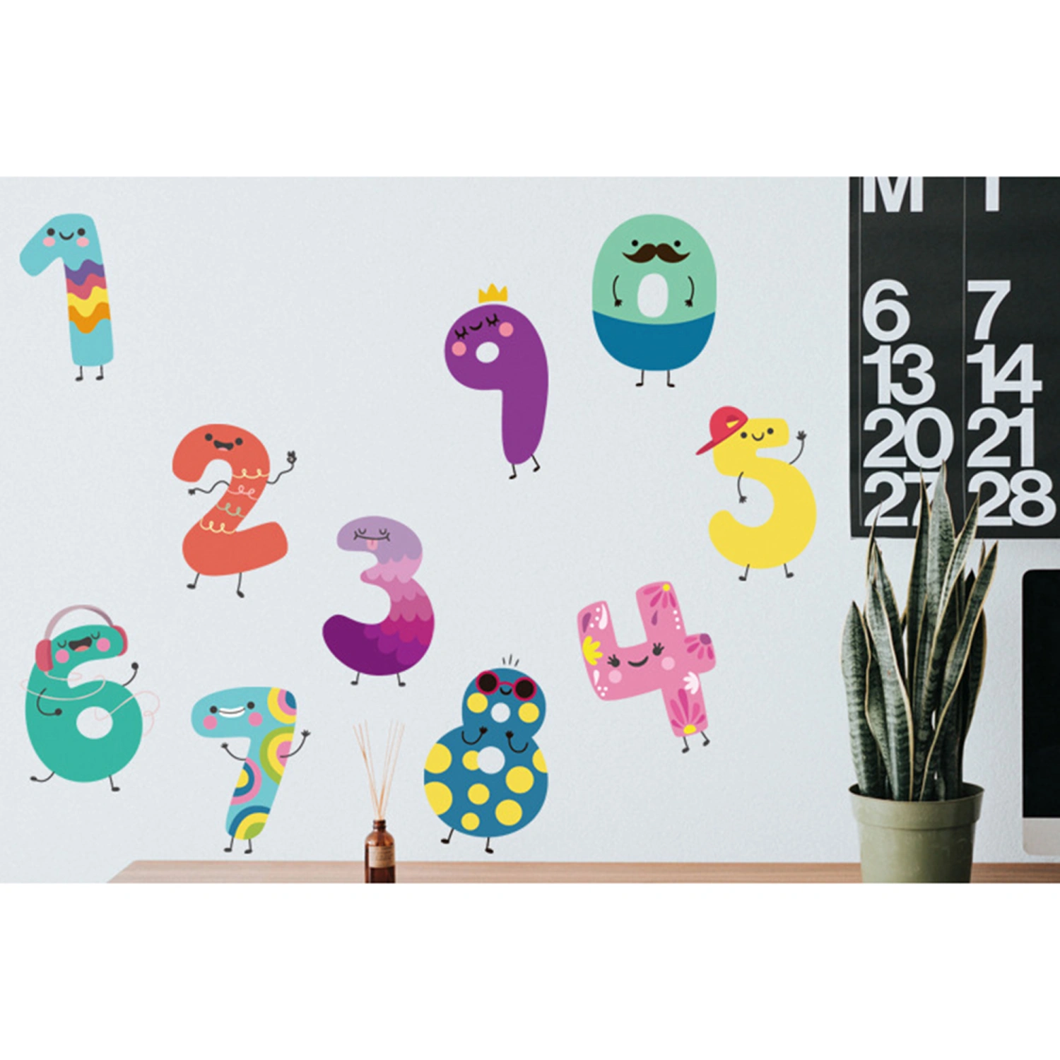 Numbers and Letters Wall Sticker for Children's Room Kindergarten