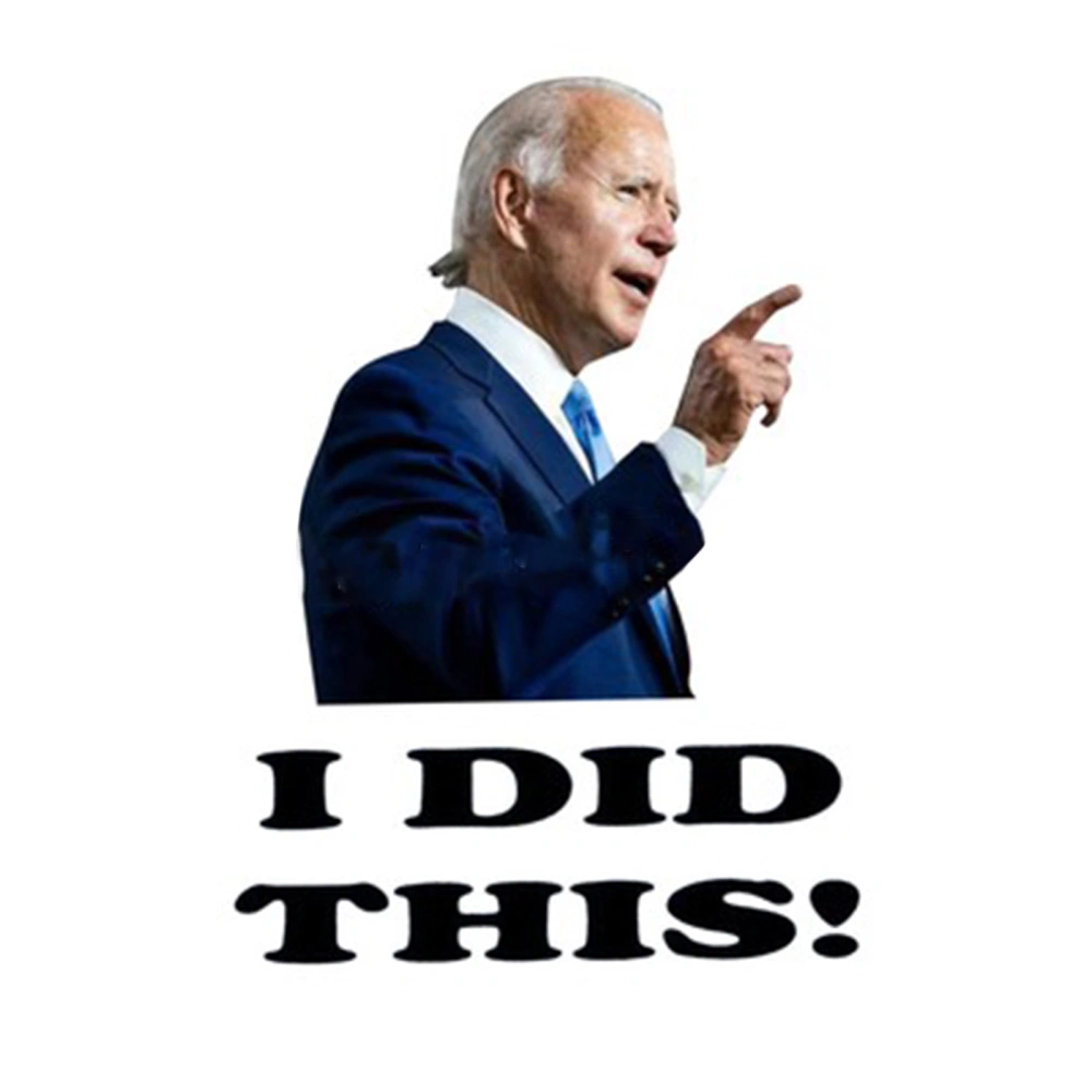 100Pcs I Did That Biden Stickers Pointed to Your Left and Right Decals