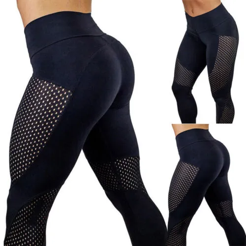 Women Spring Casual Yoga Pants, High Waist Slim Fit Fitness Gym Trousers