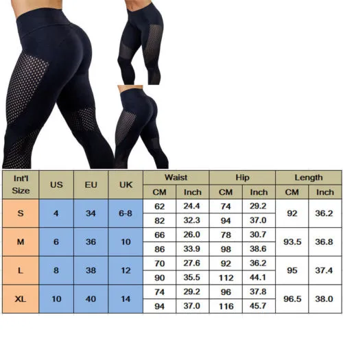 Women Spring Casual Yoga Pants, High Waist Slim Fit Fitness Gym Trousers