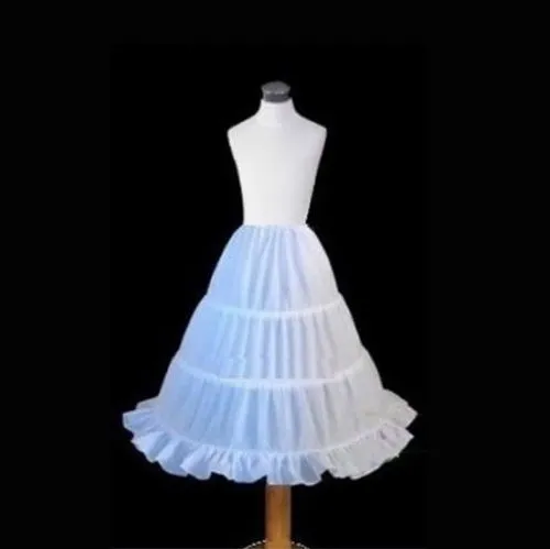 Baby Girl's Petticoat Single Layer Solid Color Ruffle Fashion Underskirt