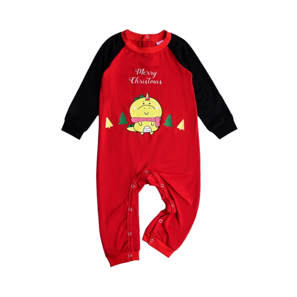 Family Matching Sleepwear Set Christmas Cartoon Dinosaur Pajama Suit