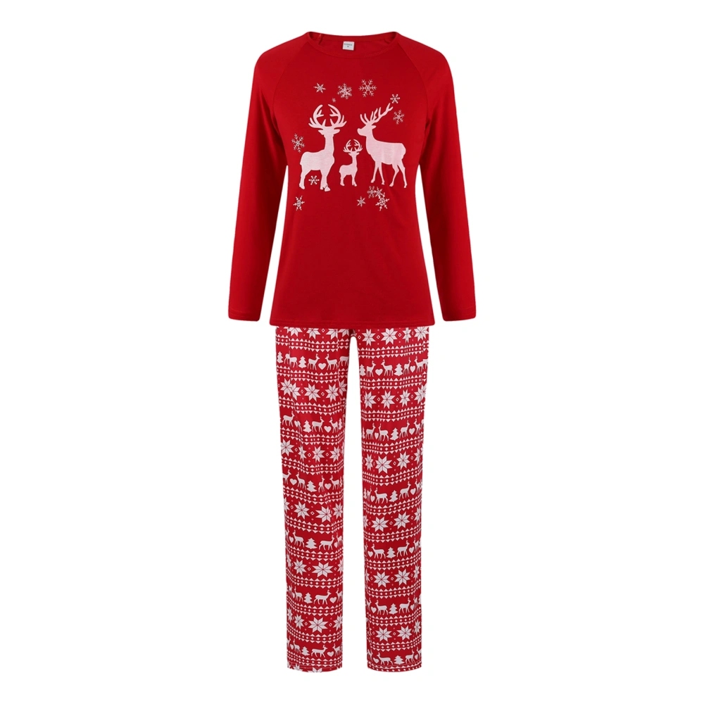 Christmas Parent-child Long Sleeve Printing Nightwear Set/ Jumpsuit