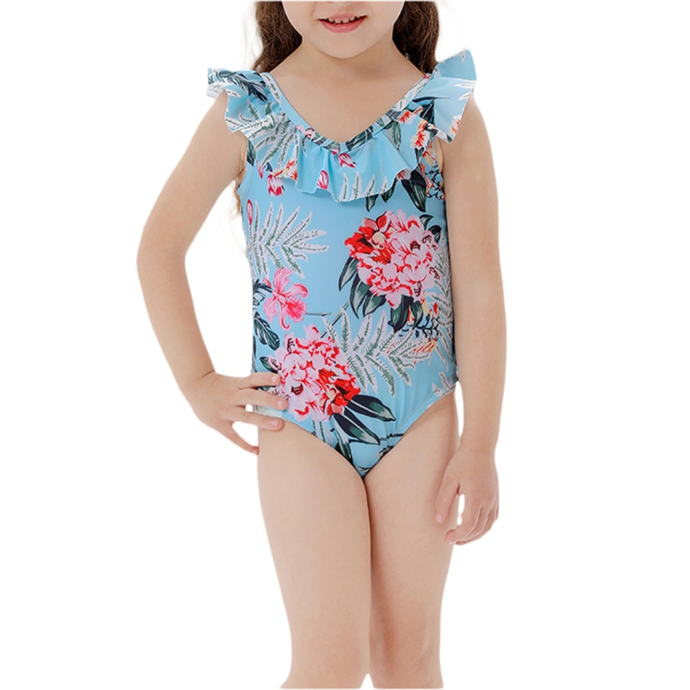 Family Child Swimming Clothing, Shorts / Bodysuit, Flower Costume