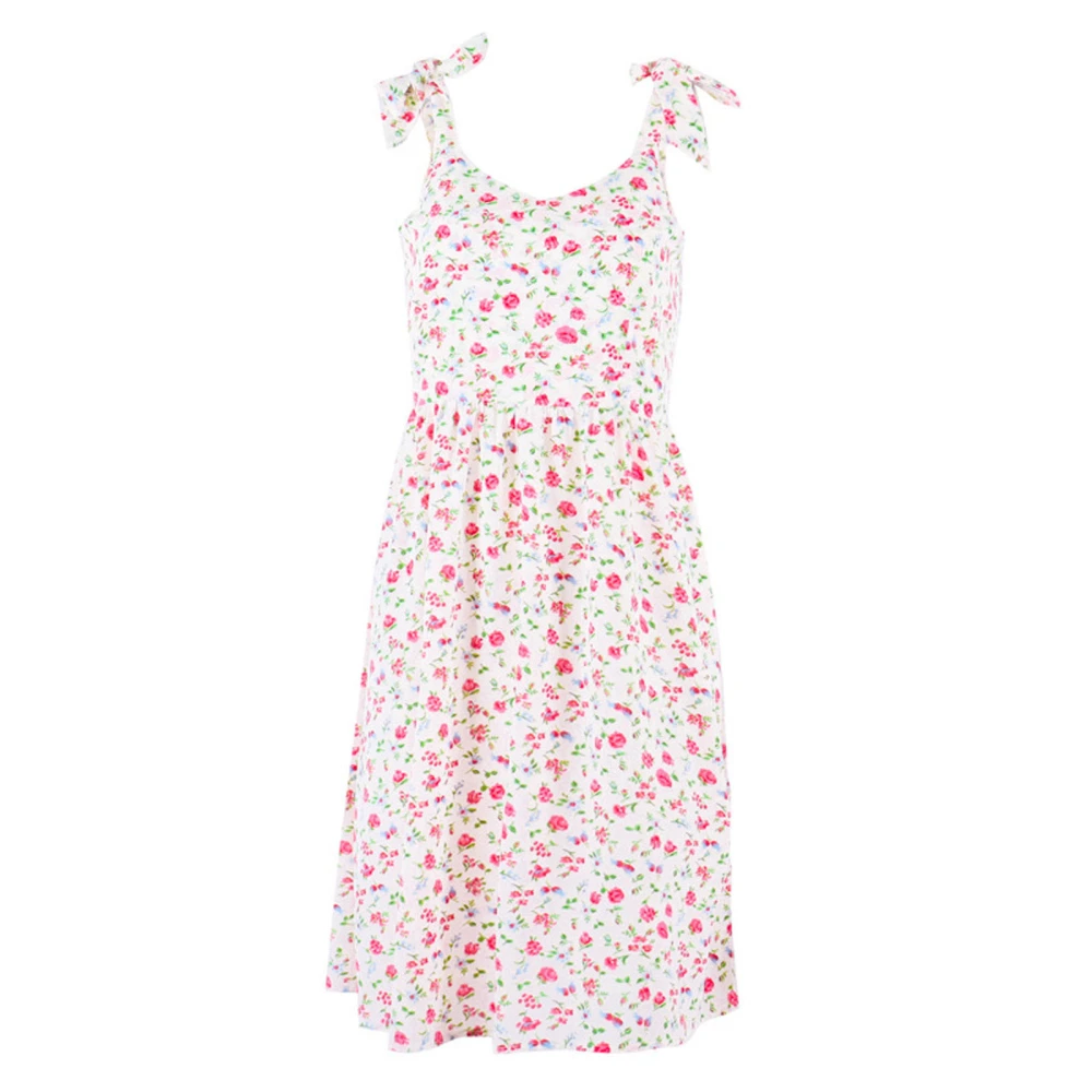 Mother and Daughter Dress, Sleeveless Floral Printed Family Dresses