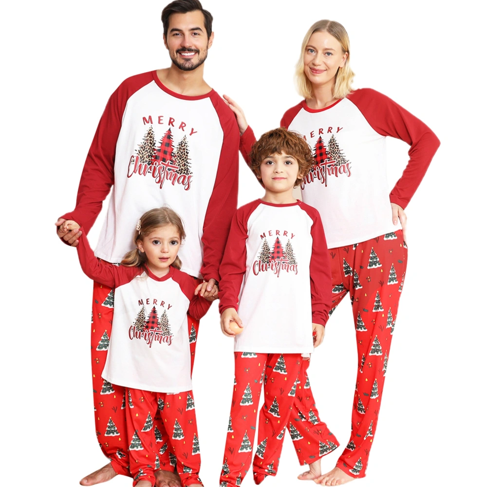 Family Matching Pajamas Christmas Long Sleeve Tops and Casual Pants