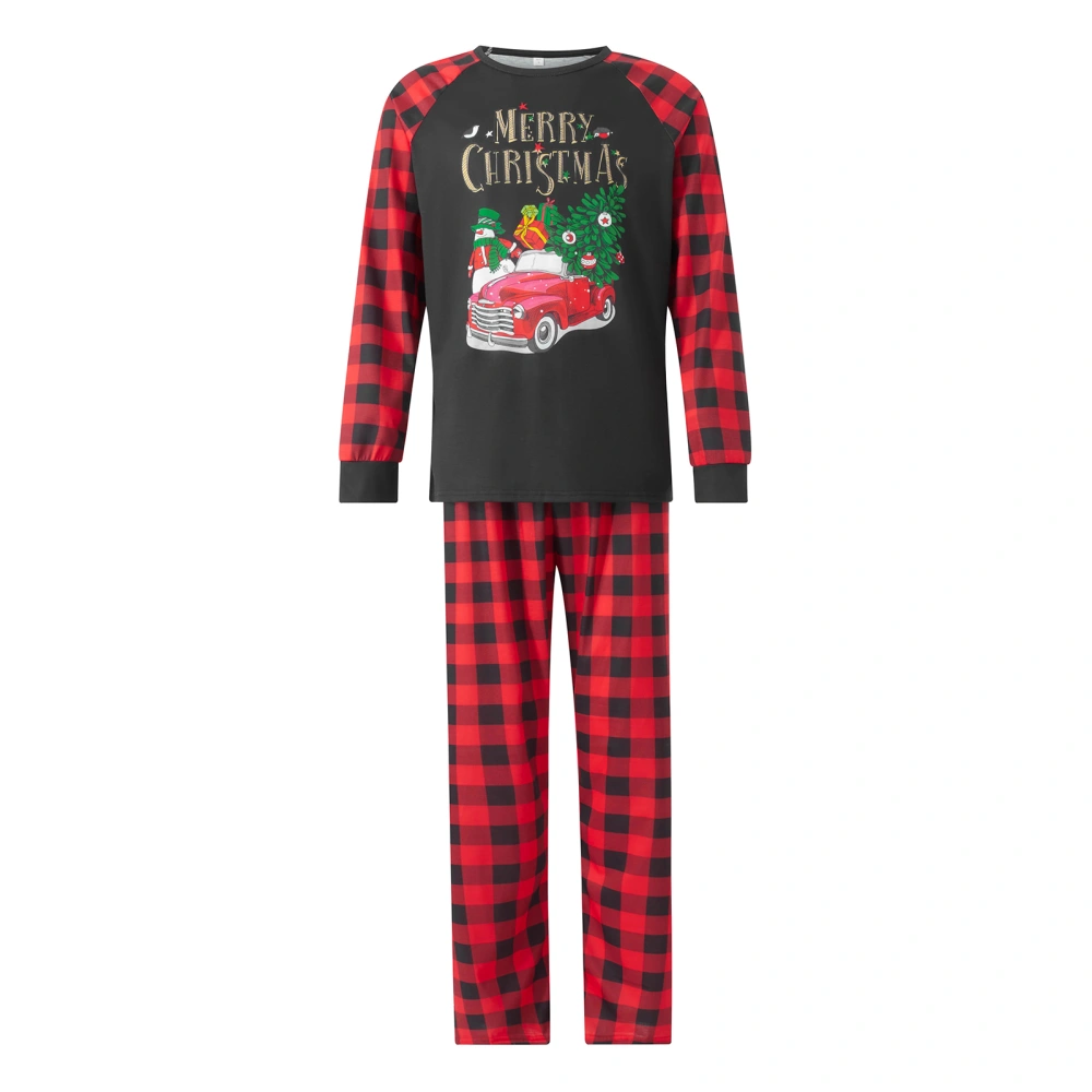 Parent-Child Christmas Nightclothes Tops Trousers Suit / Romper 