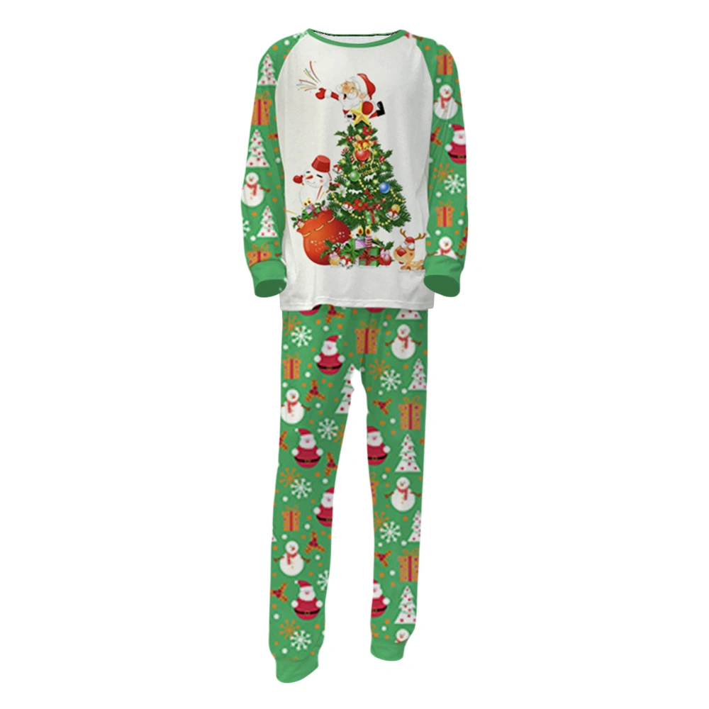 Family Matching Christmas Pajamas Set, Tops + Long Pants Suit