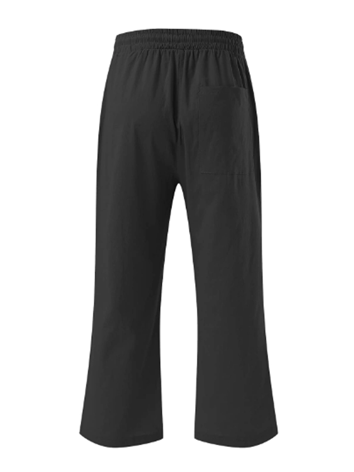 Women's Summer Capris Drawstring Elastic Waist Loose Cropped Pants
