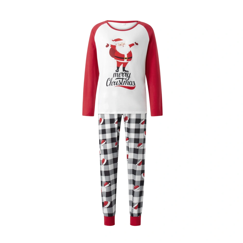 Long Sleeve Santa Claus Tops + Plaid Pants or Long Sleeve Jumpsuit