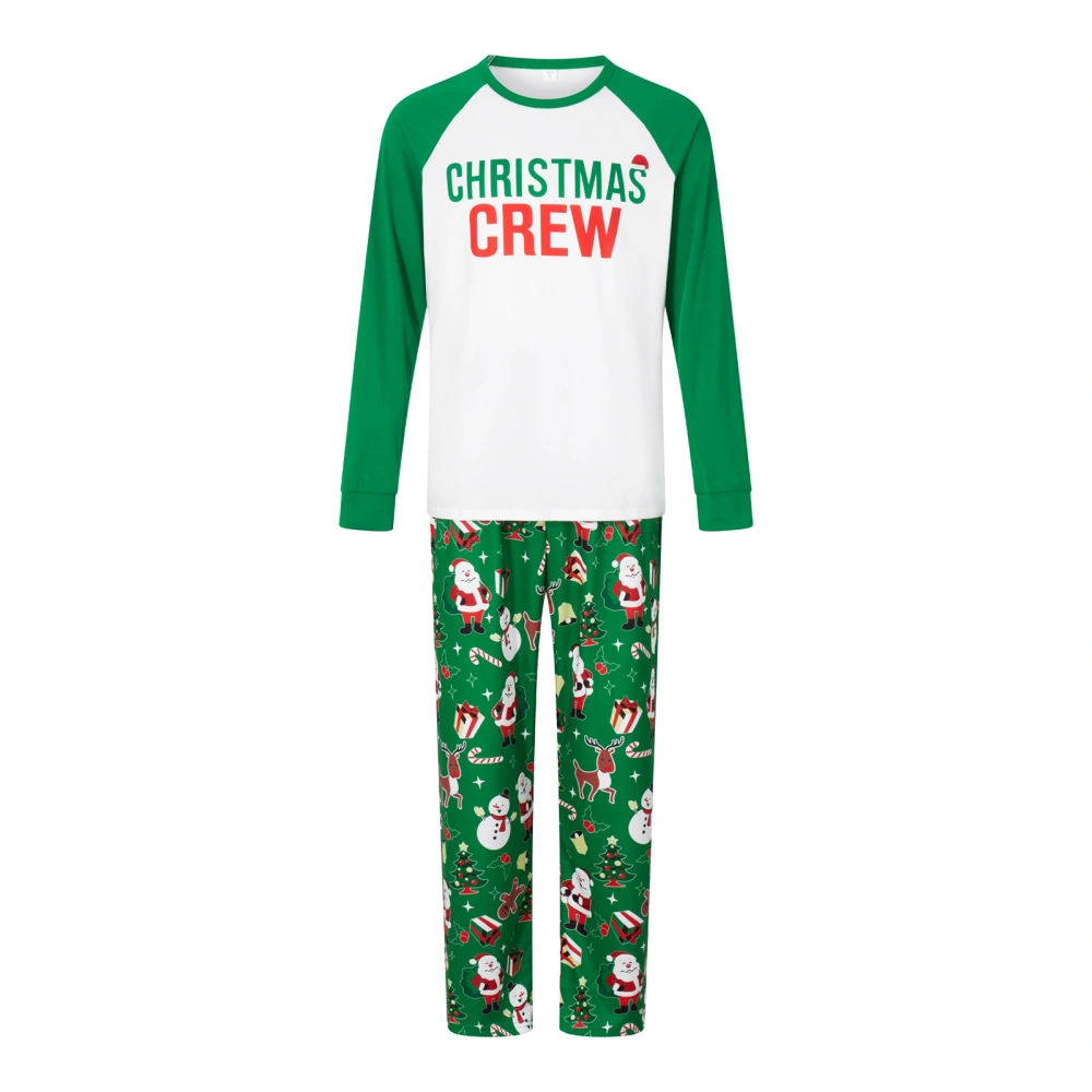 Christmas Family Pajamas Matching Set Letters T-shirt with Pants