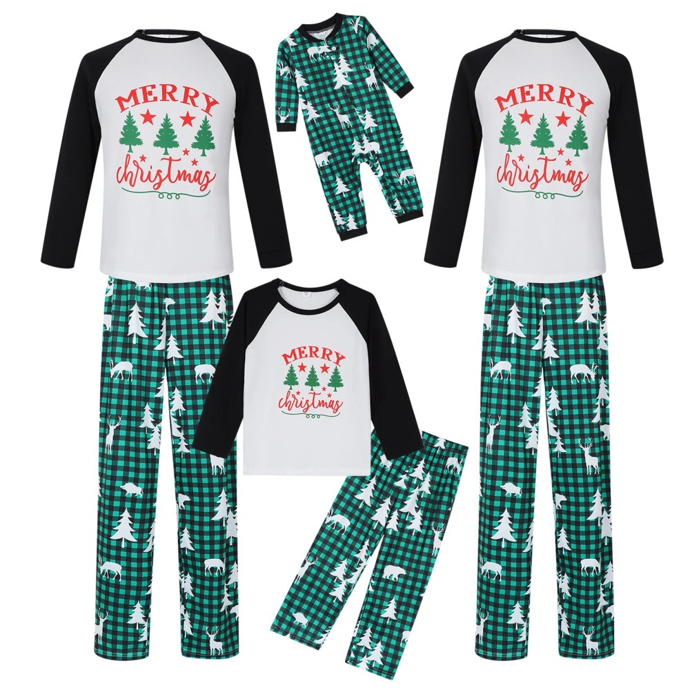 Christmas Family Pajamas Matching Set Long Sleeve Tops and Pants 