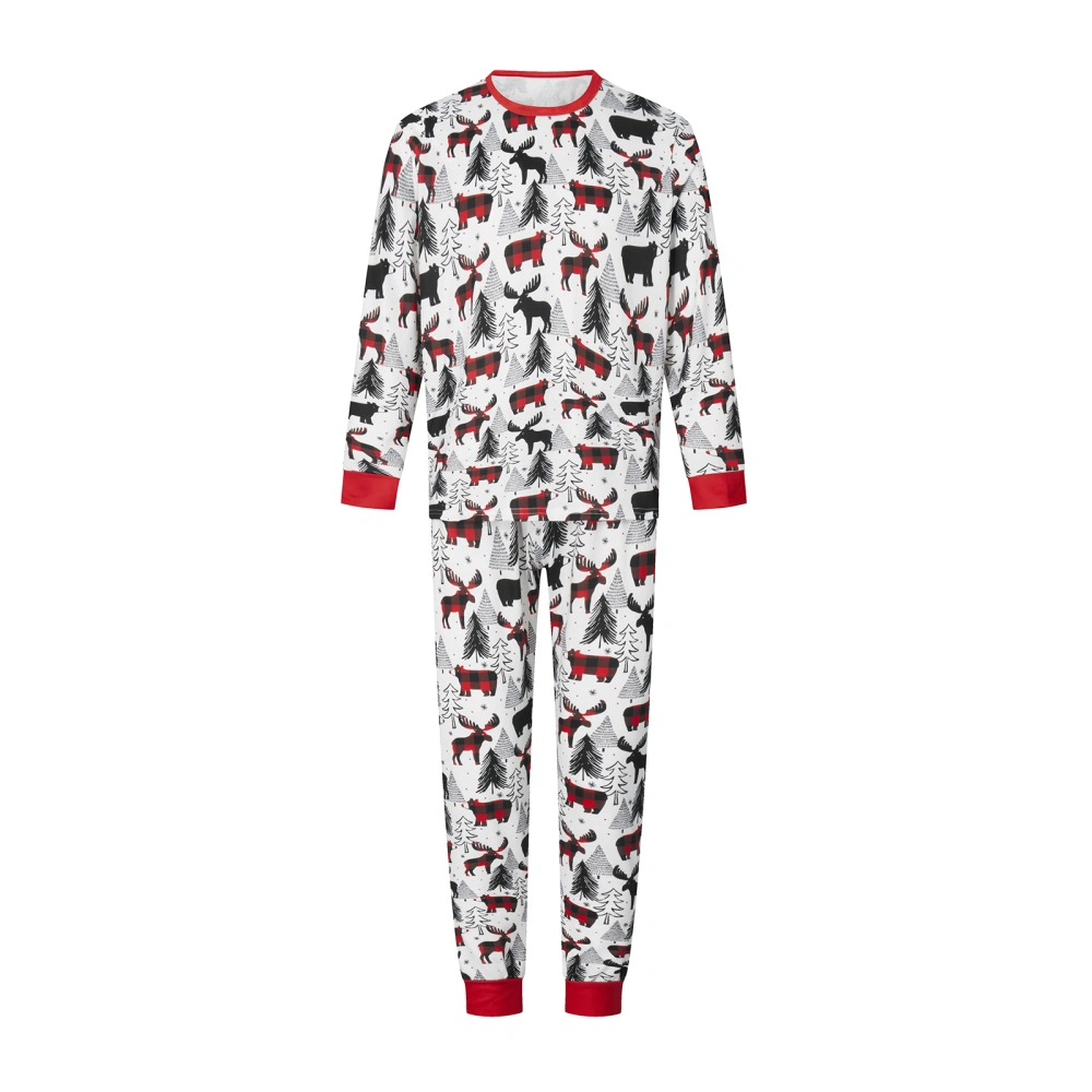 Family Matching Christmas Pajamas, Deer & Christmas Tree Sleepwear