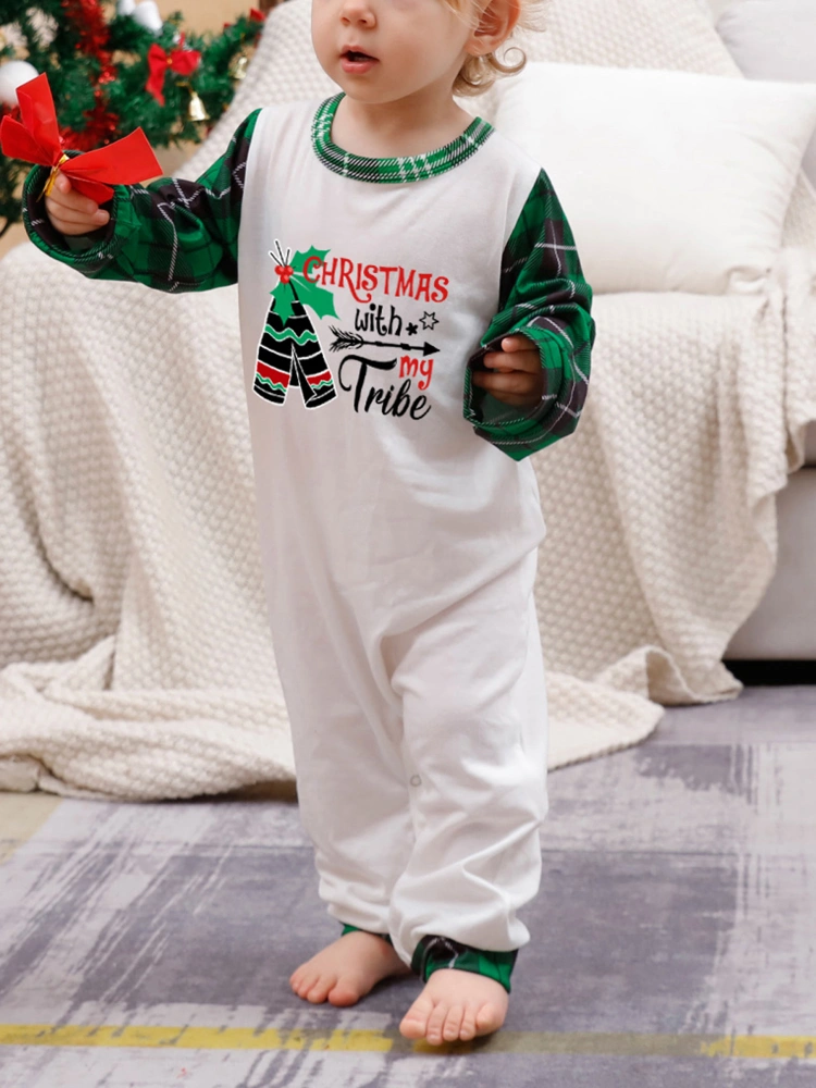 Family Matching Christmas Pajamas, Plaid Pattern Sleepwear Outfits