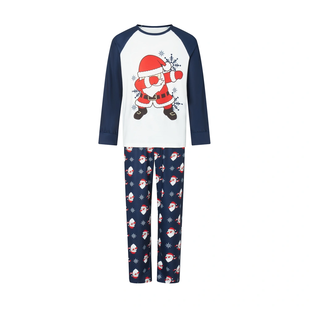 Family Matching Christmas Pajamas Set Santa Print Holiday Pajamas