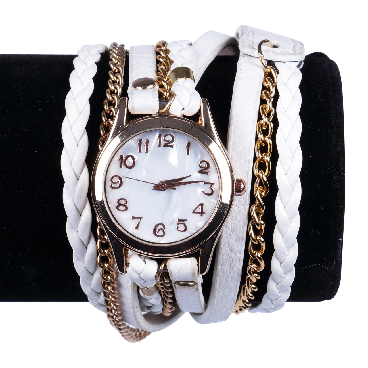 Ladies Luxury Watch Waterproof Bracelet Wrapped Round Digital Dial Watch