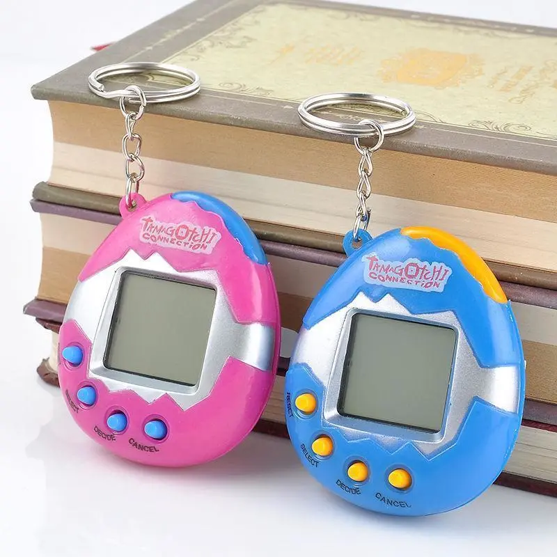 Virtual Pet Machine Digital Keychain, Nostalgic Retro Handheld Game Machine