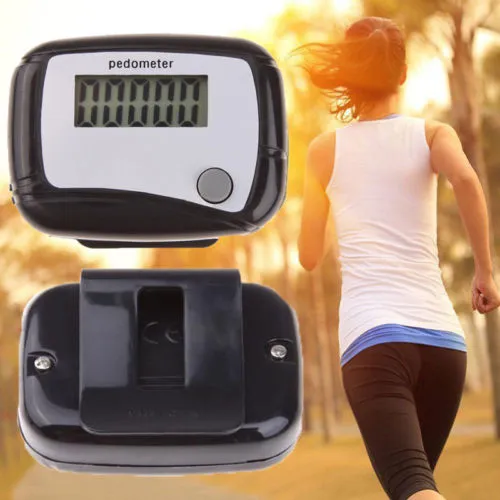 LCD Digital Walking Pedometer Jogging Count Calorie Walking Step Clip