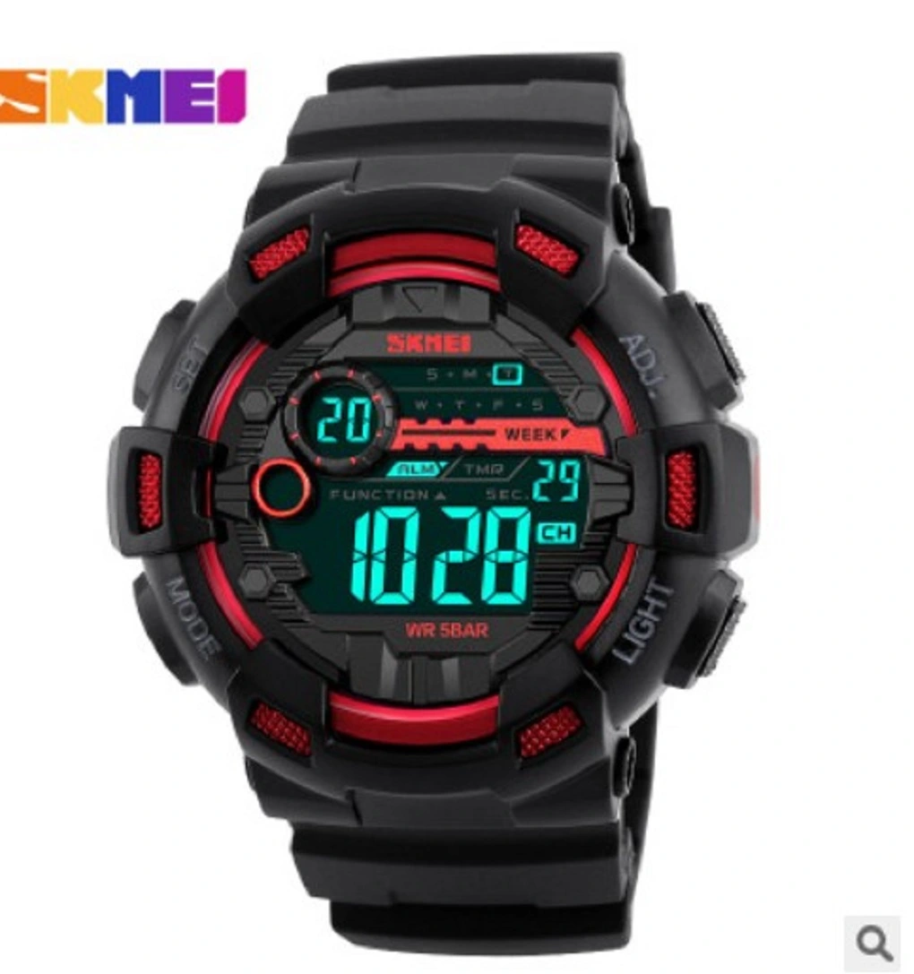 Men's Digital Display Watch Multi-function Adjustable Waterproof Watch