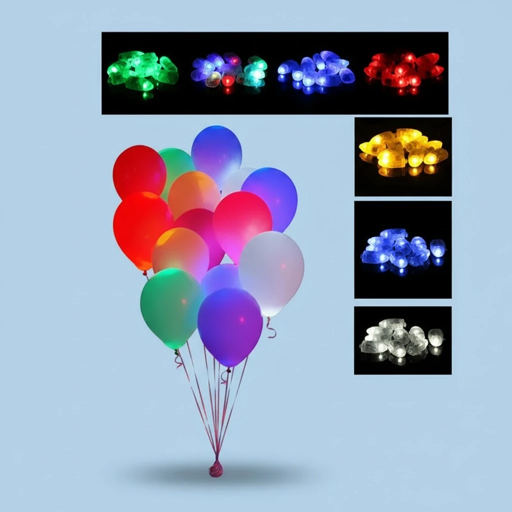 50PCS LED Balloon Lights, Mini Battery Powered LED Lights Bulbs