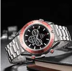 Men Fashionable Stainless Steel Watch, Wristwatch Three Pointers