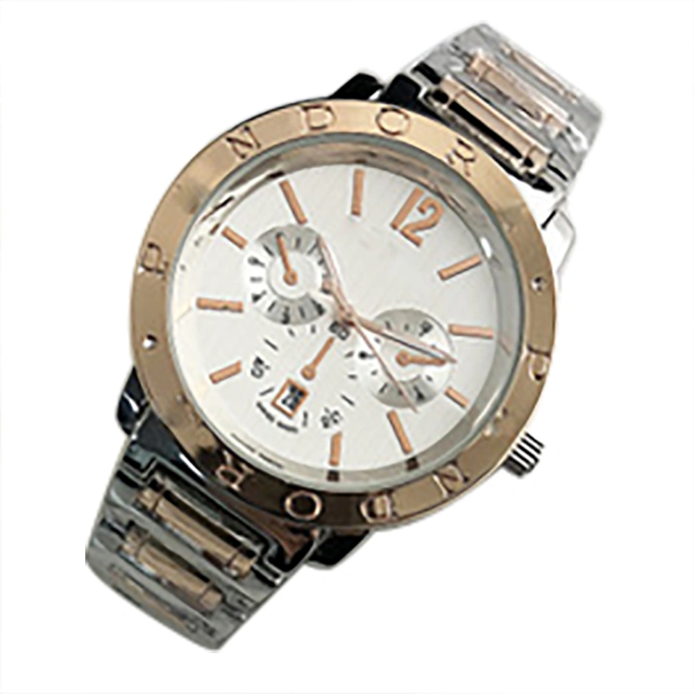 Men's Quartz Watch Waterproof Classic Round Head Steel Band  Luxury Watch