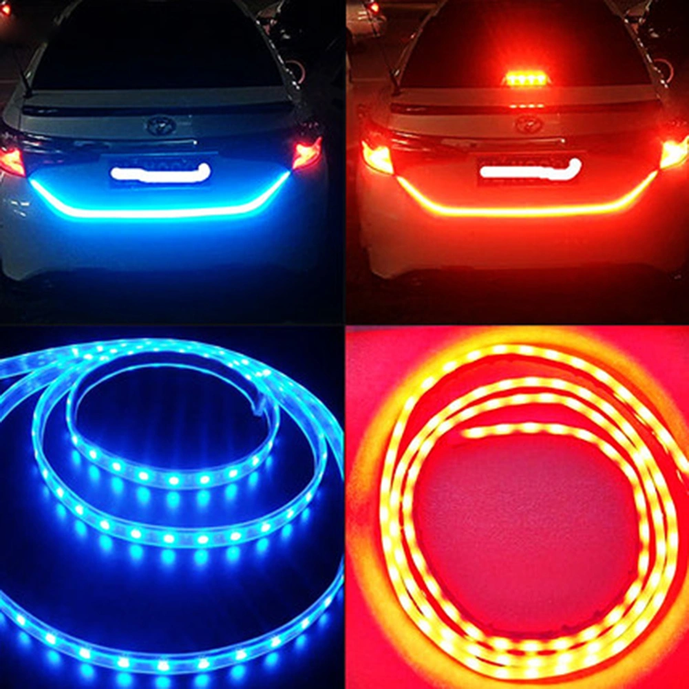 Car Trunk Rear Light, LED Strip Running Strobe Lights for Autos